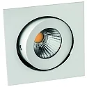 Lumière encastrée RINCA COB pivotant, rotatif, courant constant IP20, blanche gradable 8W 694lm 2700K 25° CRI 90-100