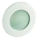 Plafonnier encastré CALINA COB rond, rigide IP54, opale, blanche, laqué gradable