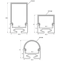Rutec Projekt Profil en U UP20/11, aluminium anodisé