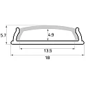 Rutec Projekt Profil en U BENDABLE FUP18/6B plat, pliable, aluminium