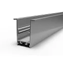 Profil de collerette TKP25/42 / 2M reculer, profond, aluminium anodisé