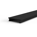 Accessoire Couverture du profil TKP25/42 BLACKLIGHT FROSTED 2M plat, satiné, noir 200cm