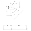 Rutec Projekt Mousse de support PU VOUTE 5X5 / 2M rond, blanche