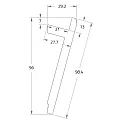 Rutec Projekt foam carrier PU VOUTE 9.7X2.9 / 2M, white