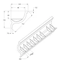 Rutec Projekt Mousse de support PU VOUTE 10.3X10.3 / 2M rond, blanche