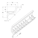 Rutec Projekt Mousse de support PU VOUTE 10.3X10.3 / 2M rond, flexible, blanche