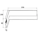 Rutec Projekt Connecteur d'angle SOCKET PROFILE PFG401 coin intérieur, argent