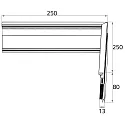 Rutec Projekt Connecteur d'angle SOCKET PROFILE PFG400 coin extérieur, argent