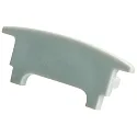 Embout COLLAR PROFILE FLAT plat, fermé, gris