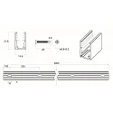 Rutec Projekt Profil de montage VARDAFLEX NEON MINI - 2M, aluminium
