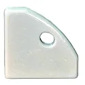 Embout PFH455 avec possibilité d'alimentation, avec trou pour câble, gris