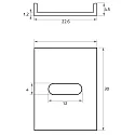Rutec Projekt Support de montage PFH405/8 / PFH415/8 / PFH455, aluminium