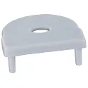 Embout PFH405 / PFH408 (COMBINED WITH COVER PFH891) semi-circulaire, avec possibilité d'alimentation, avec trou pour câble