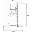 Rutec Projekt Profil en terre VARDAFLEX INGROUND IK10 - 1M, acier inoxydable