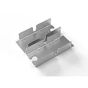 end cap VARDAFLEX PLATIN INGROUND (RUP-PGF901), stainless steel