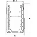 Rutec Projekt Profil en terre PLATIN INGROUND 3D / BENDABLE - INOX  vertical, horizontal, pliable, acier inoxydable