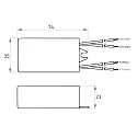 Rutec Projekt Driver de LED OUTDOOR 700MA / 3-6W courant constant, commutable, blanche