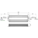Rutec Projekt Driver de LED 199.2W ACTIVE PFC constante de tension, commutable, aluminium