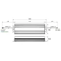 Rutec Projekt Driver de LED 400.8W ACTIVE PFC constante de tension, commutable, aluminium