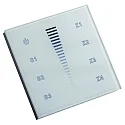 Ecran tactile 4 ZONES SINGLE COLOUR DMX TOUCH GLASS 4 canaux, Sortie du signal de commande DMX, blanche