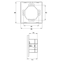 Rutec Projekt Ecran tactile AC-DMX / 4 ZONES RGBW 4 canaux, RGBW, Sortie du signal de commande DMX, noir