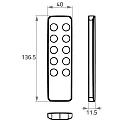 Rutec Projekt Télécommande HAND / 4 ZONES / RGBW RGBW, 1 canal, avec sortie de signal de commande radio (RF)