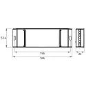 Rutec Projekt Actionneur de commutation ZIGBEE 12V/24V 240W/480W SINGLE COULOUR 4X1 1 voie, 4 canaux, contrôlable par ZigBee, bleu