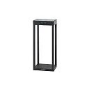 Lampe solaire à accu RADIA MINI avec capteur IP65, gris graphite