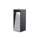 battery solar lamp MILIO FULL with sensor IP65, graphite grey