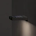 SIGOR Lampe solaire à accu ALA WALL avec capteur IP65, gris graphite