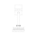 Plaque de base pour lampadaires extérieurs HELIOSTEPPER, gris graphite