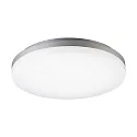 LED Ceiling luminaire CIRCEL, Ø22cm / height 5cm, IP44, 15W 3000K 1000lm, silver