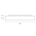 Luminaire de surface DISC IP20, noir gradable
