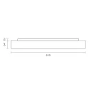 surface luminaire DISC IP20, black dimmable