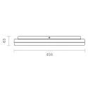 SIGOR Luminaire de plafond SQUARE IP20, argent 