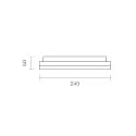 SIGOR Luminaire de plafond CIRCEL 27 IP54, argent 