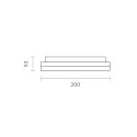SIGOR Luminaire de surface SQUARE 27 IP54, argent 