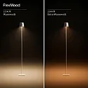 SIGOR battery floor lamp NUINDIE round IP54, sunny yellow dimmable