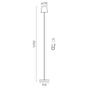 SIGOR battery floor lamp NUINDIE round IP54, sunny yellow dimmable