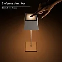 SIGOR Lampe de table à accu NUINDIE angulaire, CCT Switch, dimmable IP54, gris graphite gradable