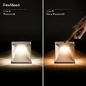 SIGOR battery table lamp NUTALIS 10X10CM cube shape, CCT Switch, with touch dimmer, with charger IP54, dune beige dimmable
