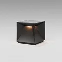 SIGOR Lampe de table à accu NUTALIS 10X10CM forme en dé, CCT Switch, avec variateur tactile, avec chargeur IP54, noir nuit gradable