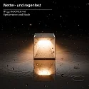 SIGOR Lampe de table à accu NUTALIS MINI 8X8CM forme en dé, CCT Switch, avec variateur tactile, avec chargeur