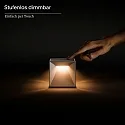 SIGOR Lampe de table à accu NUTALIS MINI 8X8CM forme en dé, CCT Switch, avec variateur tactile, avec chargeur