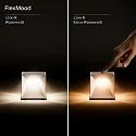battery table lamp NUTALIS MINI 8X8CM cube shape, CCT Switch, with touch dimmer, with charger, with wall mount IP54