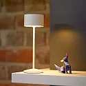 SIGOR Lampe de table à accu VELUNA haut / bas, CCT Switch, lot de 1, avec variateur tactile IP44, blanc neige gradable