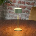 SIGOR battery table lamp VELUNA up / down, CCT Switch, set of 1, with touch dimmer IP44, sage green dimmable