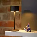 SIGOR battery table lamp VELUNA up / down, CCT Switch, set of 3, with touch dimmer IP44, night black dimmable