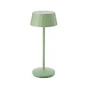 battery table lamp FACETTA down, CCT Switch, set of 1, with touch dimmer IP44, sage green dimmable