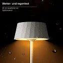 SIGOR battery table lamp FACETTA down, CCT Switch, set of 3, with touch dimmer IP44, dune beige dimmable
